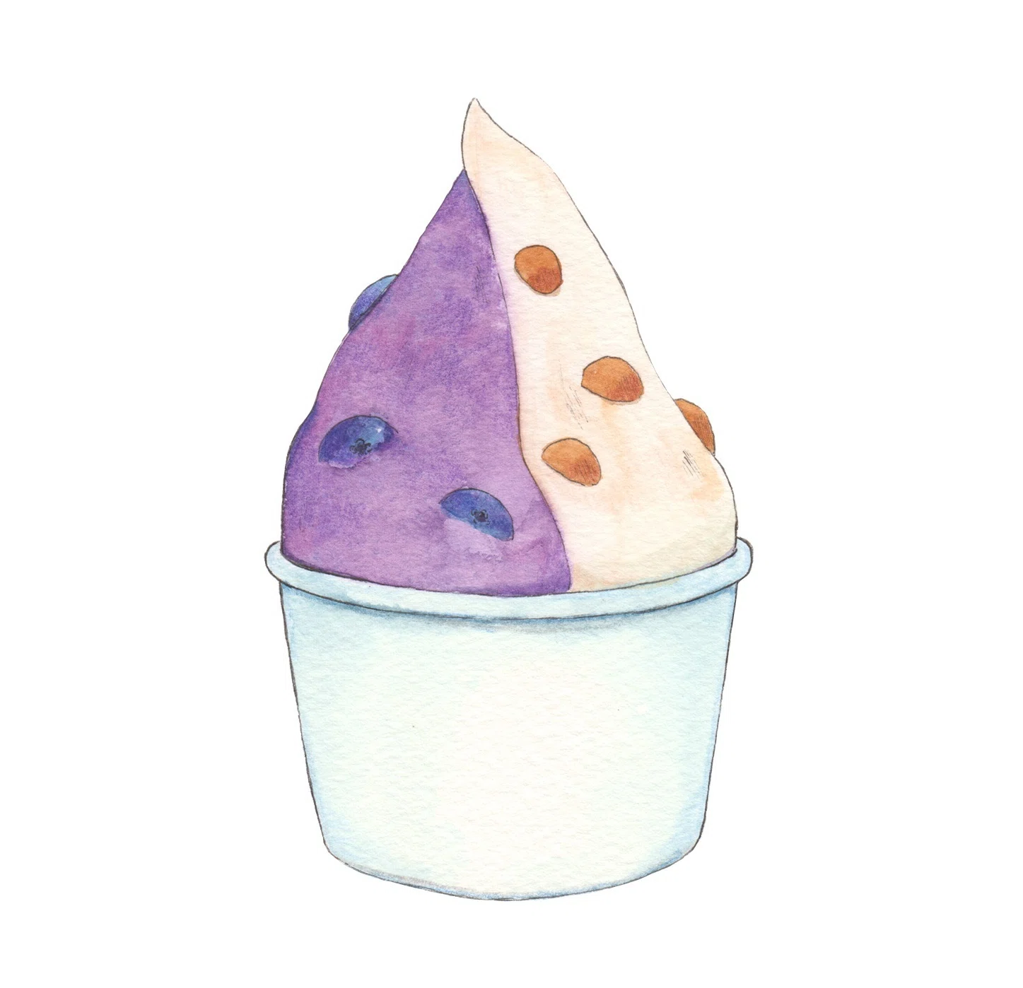 ジェラートのイラスト｜坂之下しま
