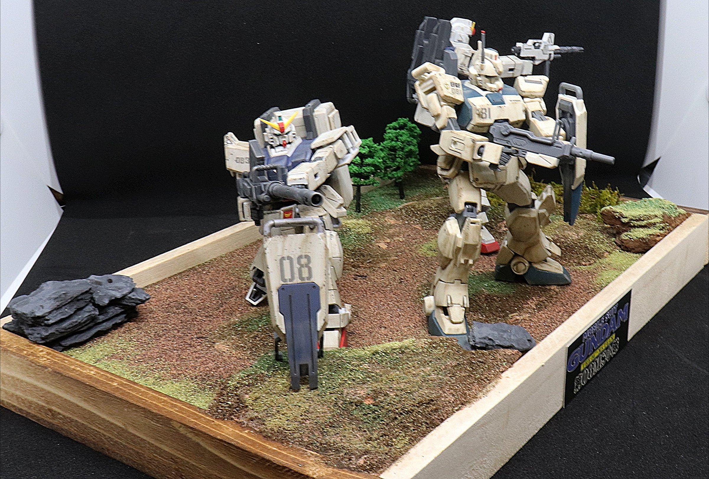 ガンプラHG 第08MS小隊 セット&改造GK部品&オリジナル水転写式