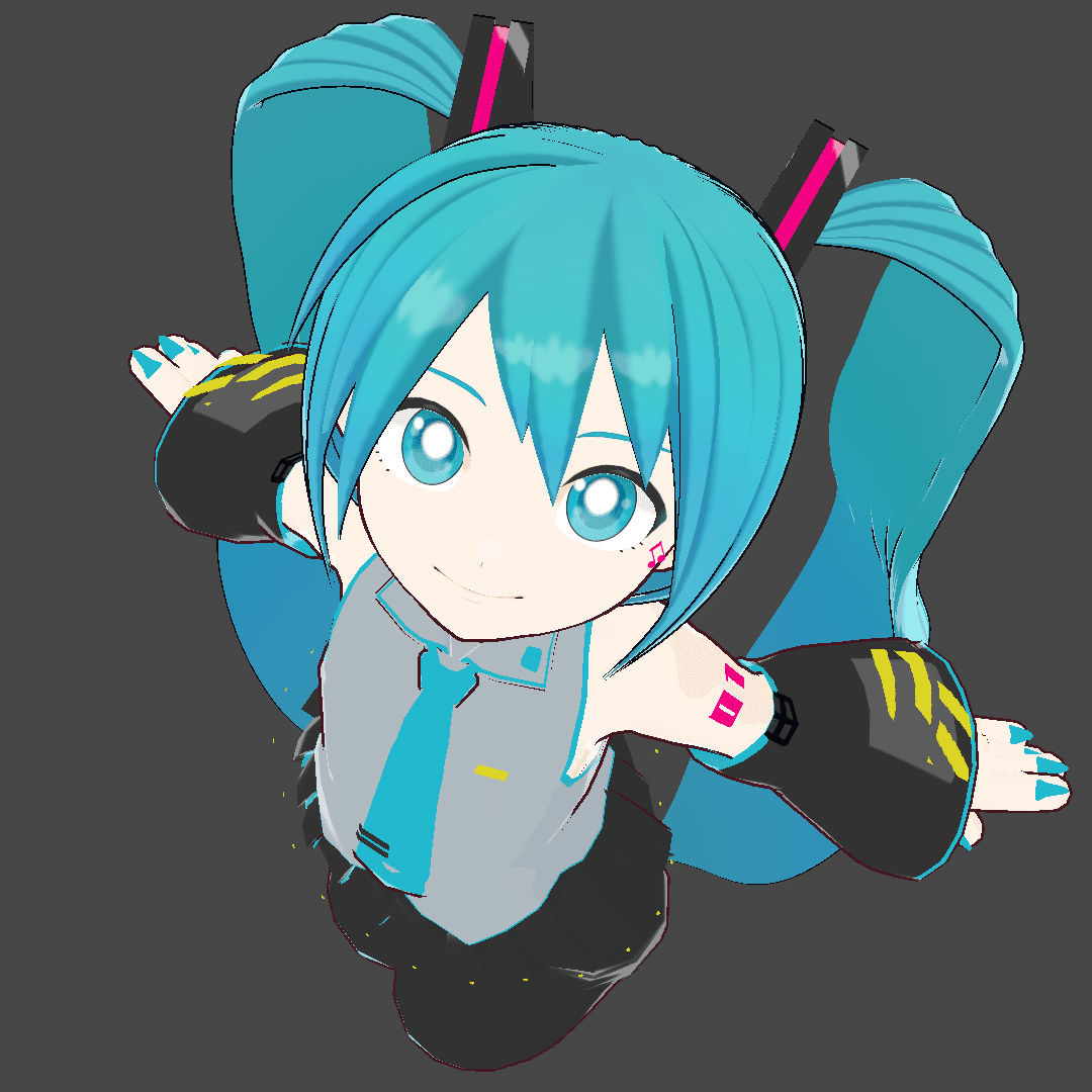 ミク様 2点まとめ 二次創作モデル制作記：初音ミク編9（リリース済み）｜602e