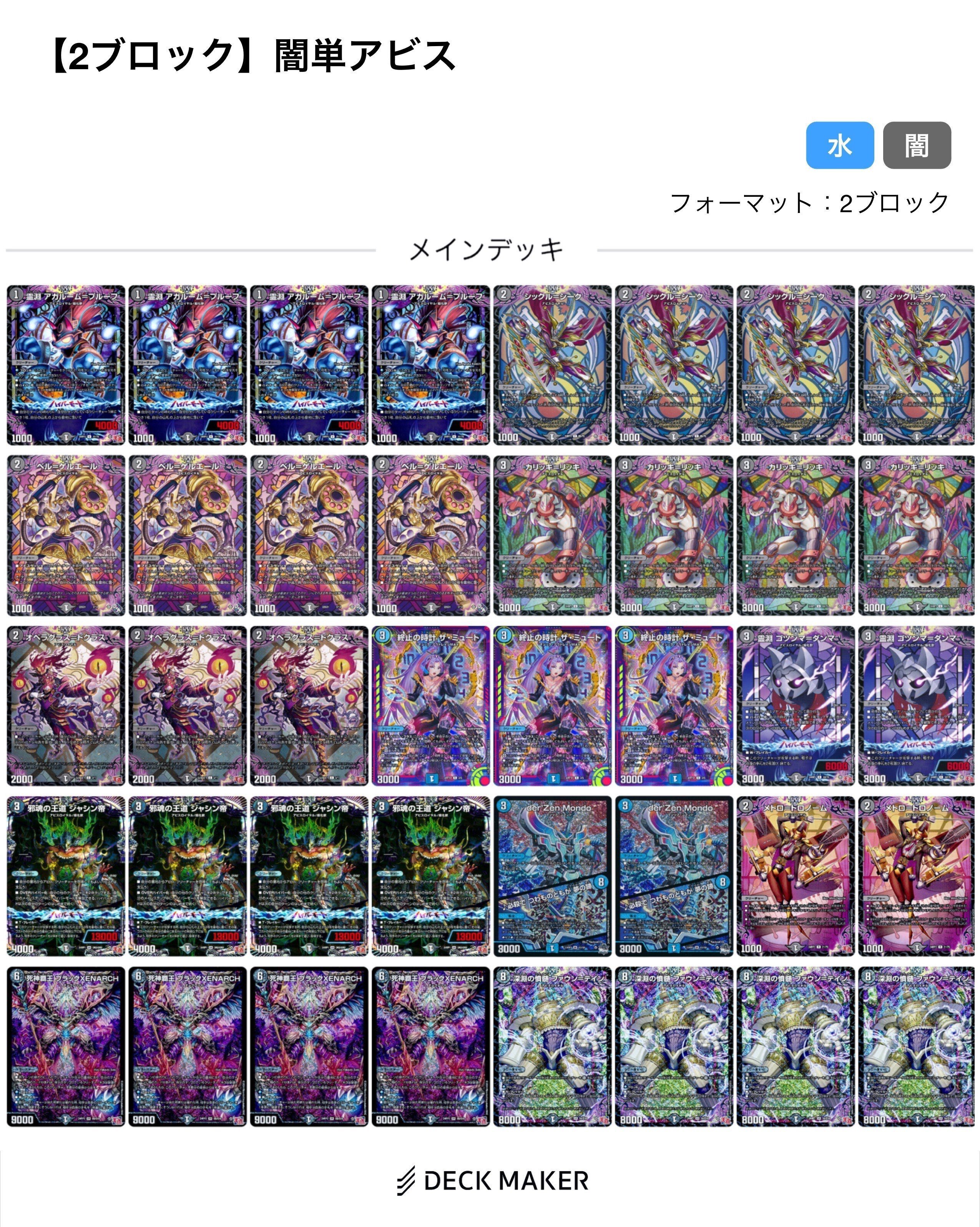 アナカラーマルル　ブレインスラッシュ型　cs入賞リスト　匿名配送 アナカラーマルル【ver1.2】{40枚}《デッキ販売》