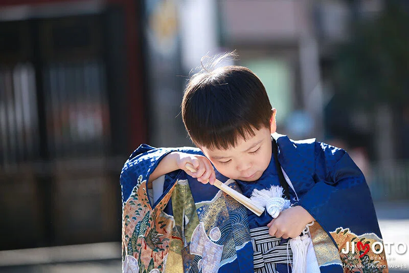 大阪の神社で七五三出張撮影