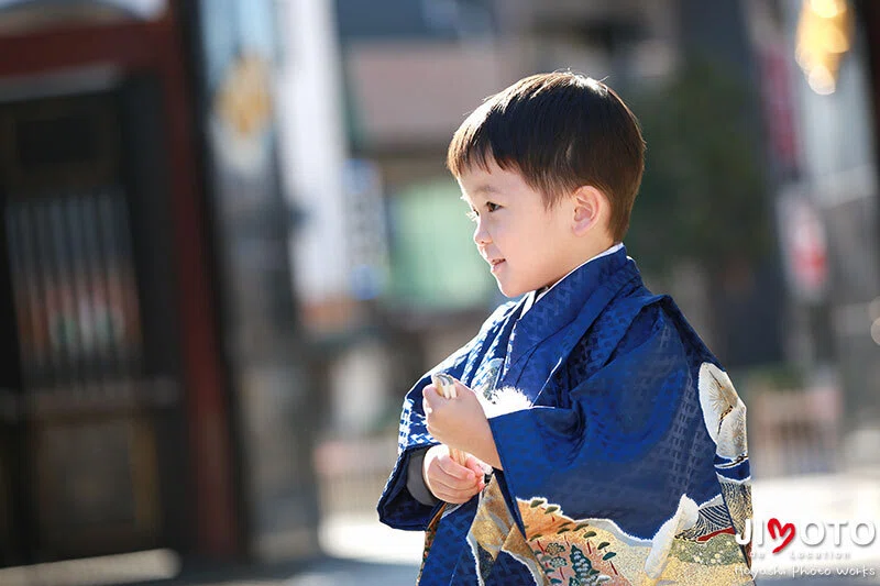 大阪の神社で七五三出張撮影