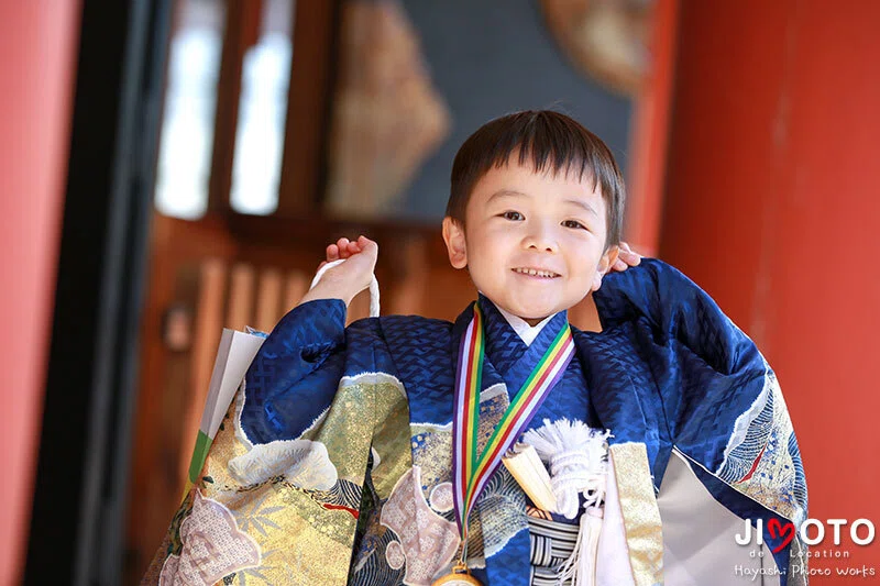 大阪の神社で七五三出張撮影