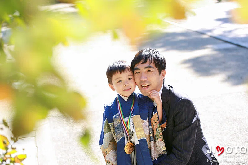 大阪の神社で七五三出張撮影