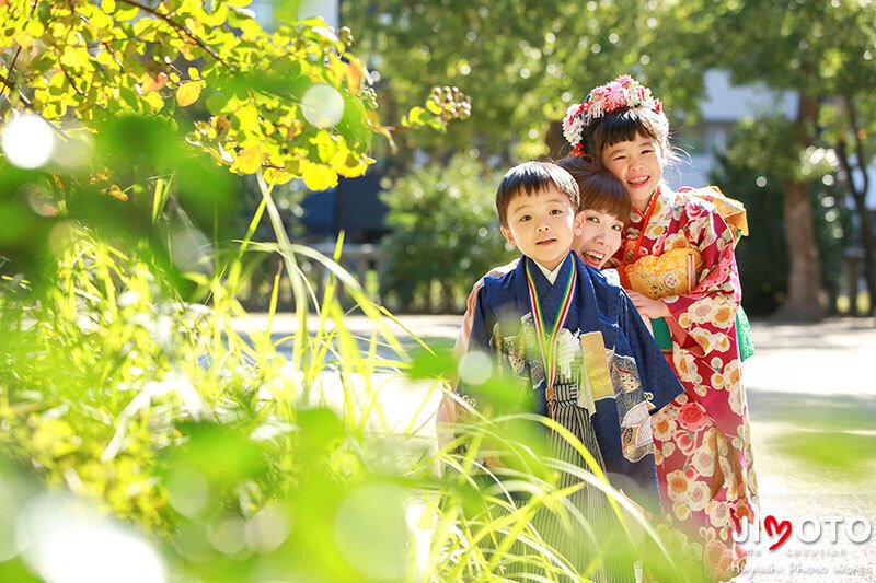 大阪の神社で七五三出張撮影