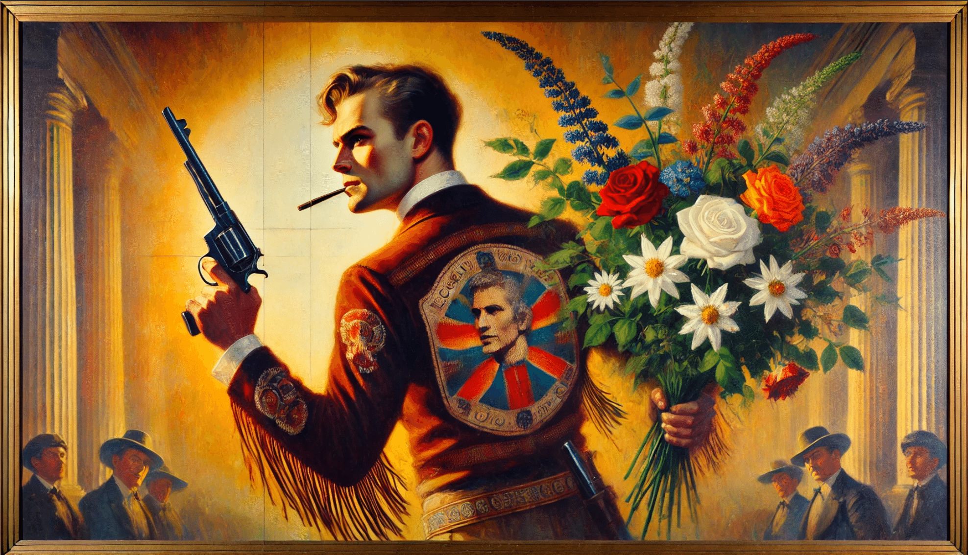 沢田研二の「サムライ」の歌詞序文からAIアート。イメージとは程遠いか