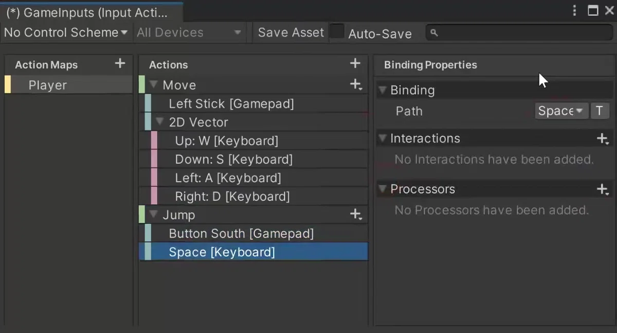 Input Actionについて｜初心者プログラマー