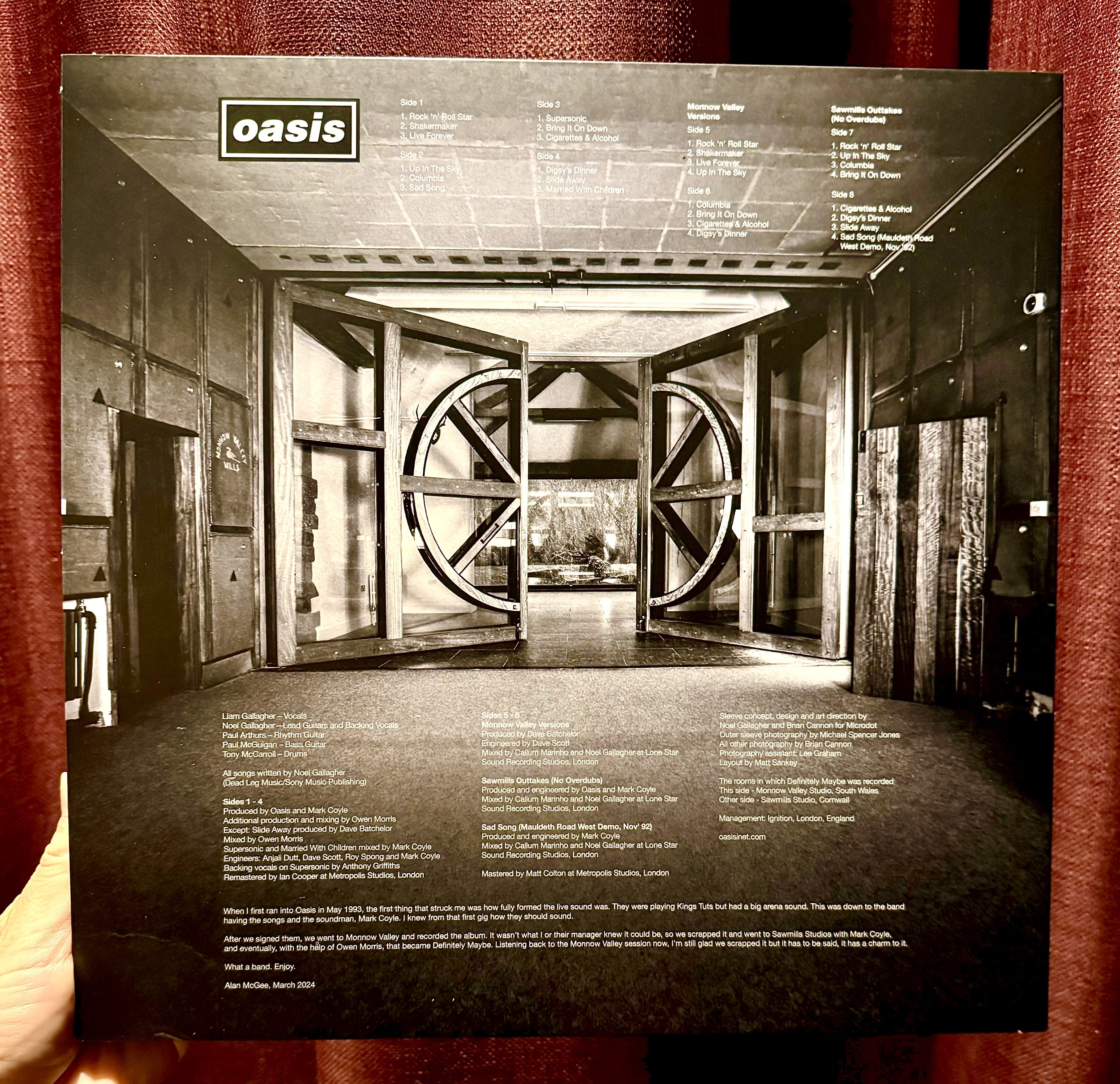 貴重 UKオリジナル OASIS DEFINITELY MAYBE 2枚組LP oasis オアシスDefinitely Maybe UKオリジナルレコード Oasis