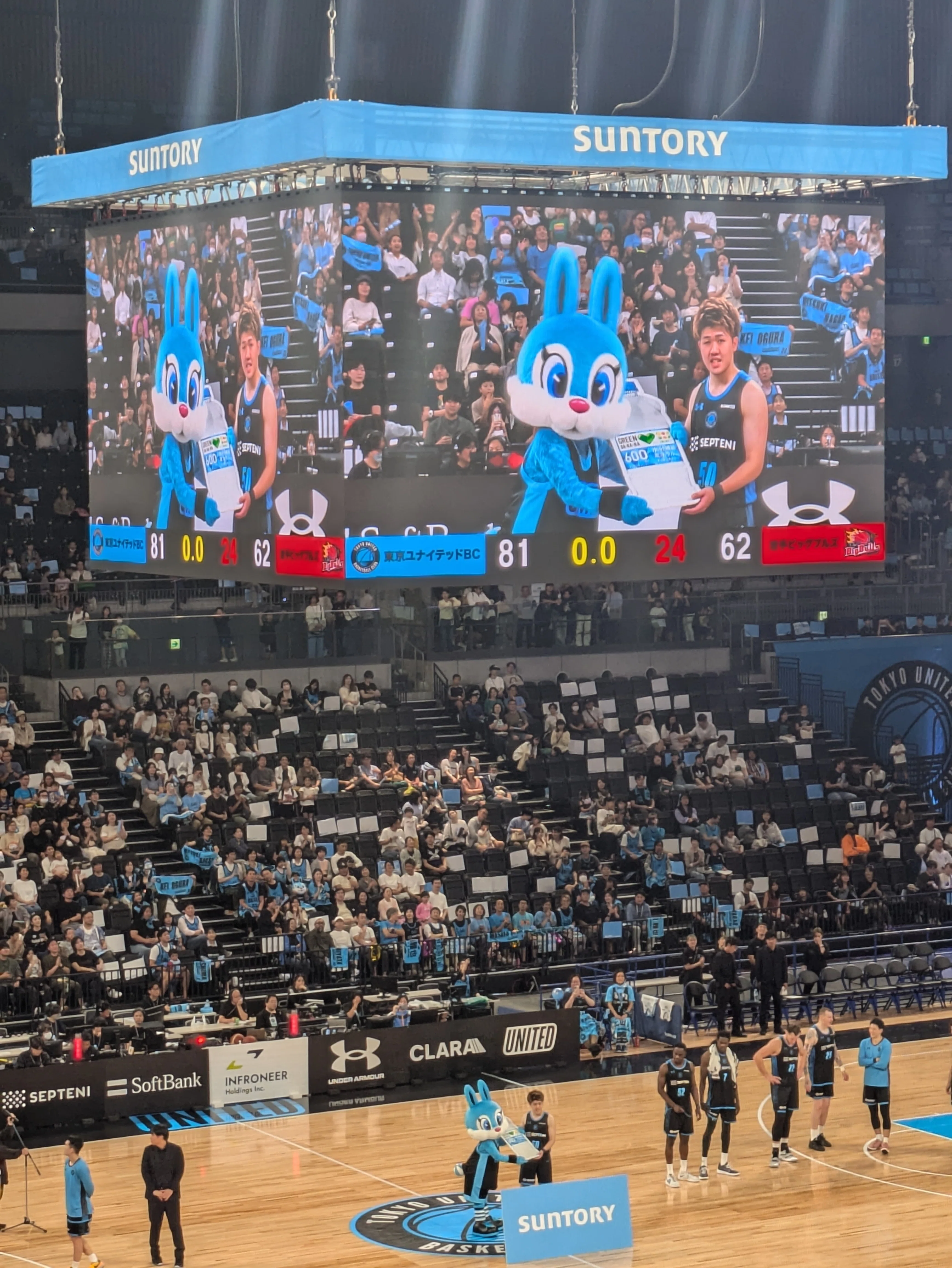 10.12B3リーグ 東京ユナイテッドバスケットボールクラブの試合を見てき