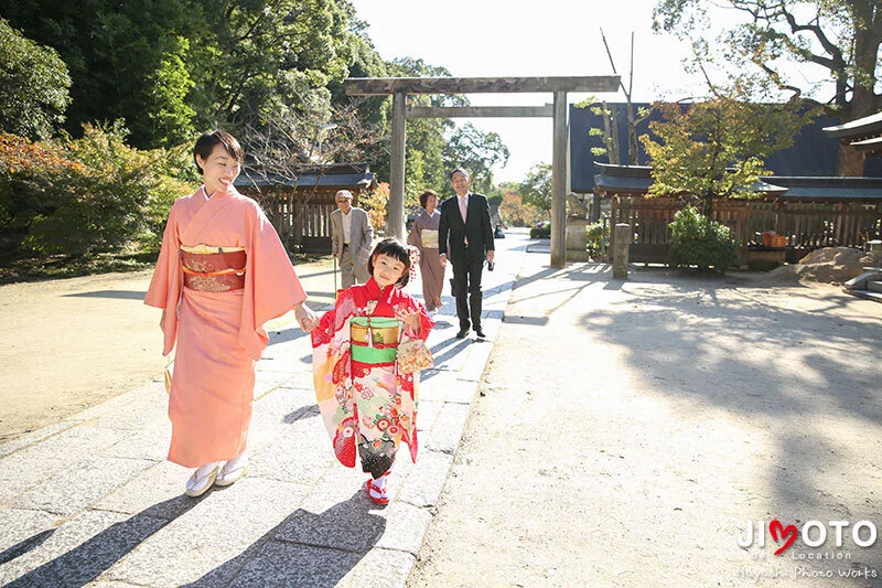 四條畷神社の七五三出張撮影