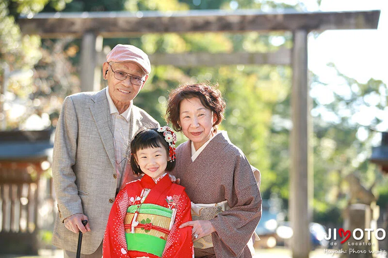 四條畷神社の七五三出張撮影
