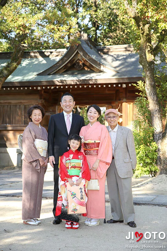四條畷神社の七五三出張撮影