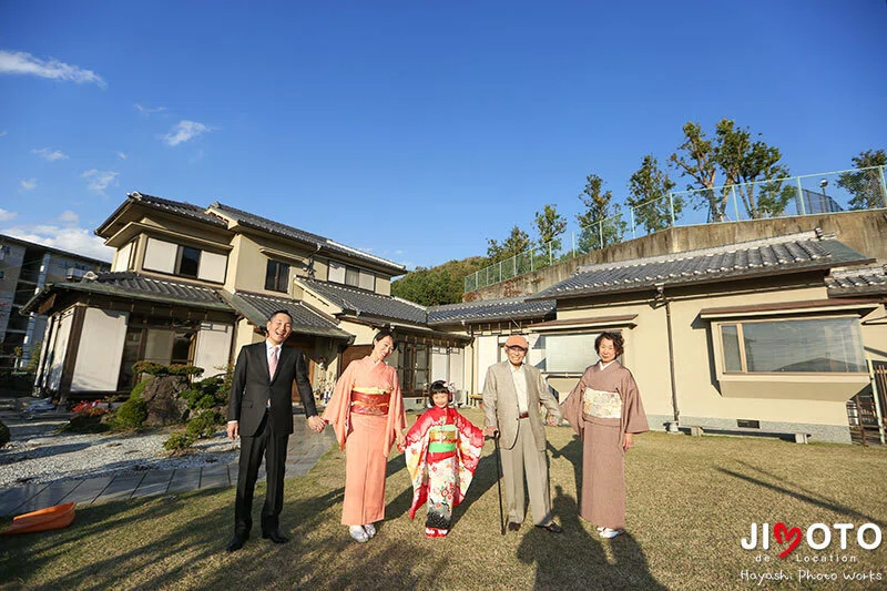 自宅で七五三出張撮影