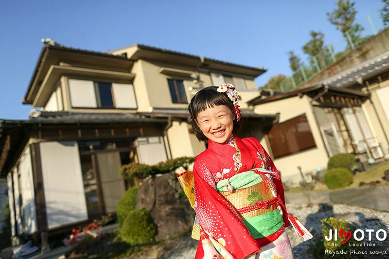 自宅で七五三出張撮影