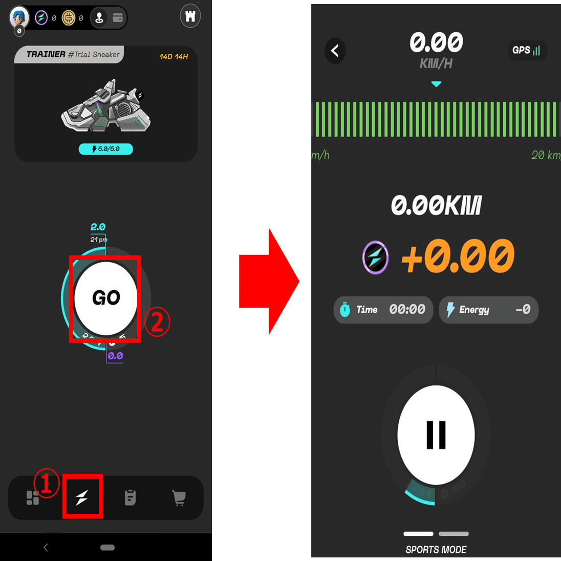 STEPNGO】トライアルの体験手順（ギフトバックコードでの始め方）｜バベ（cryptBBQ）