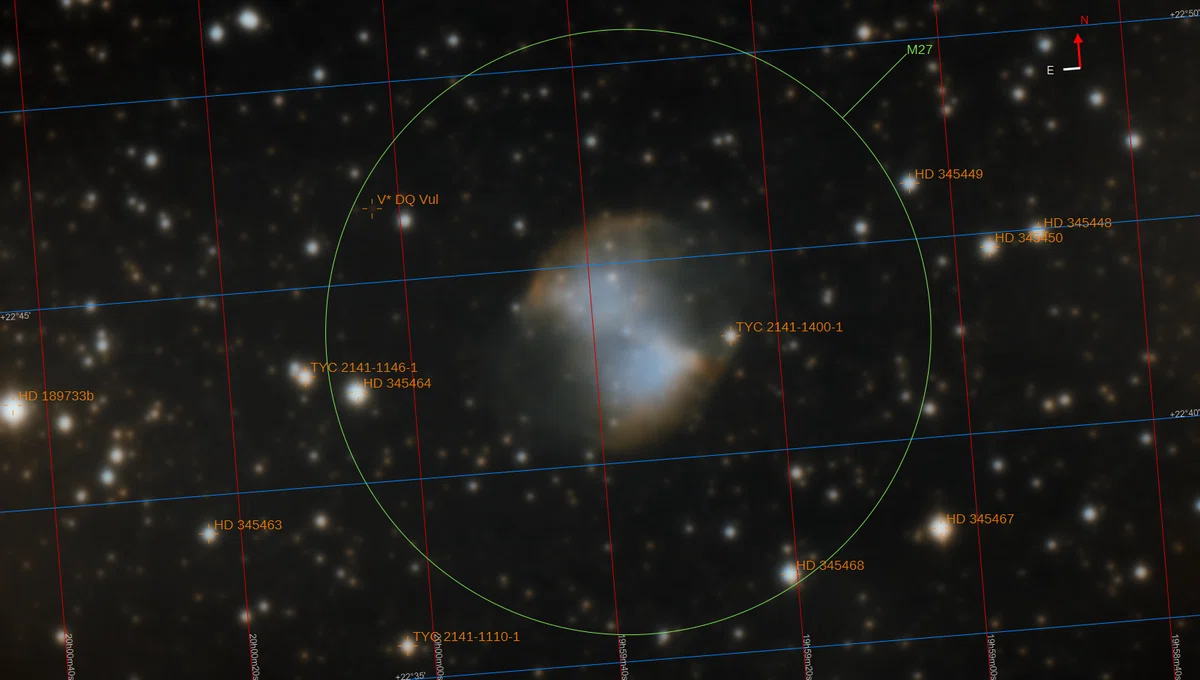 NGC6853 M27 Diabolo Nebula 亜鈴状星雲 こぎつね座 2024-10-11-21-54