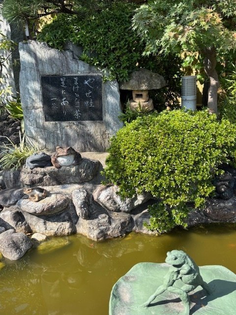 炎天時 やせ蛙負けるな一茶是にあり｜yumiパンダ