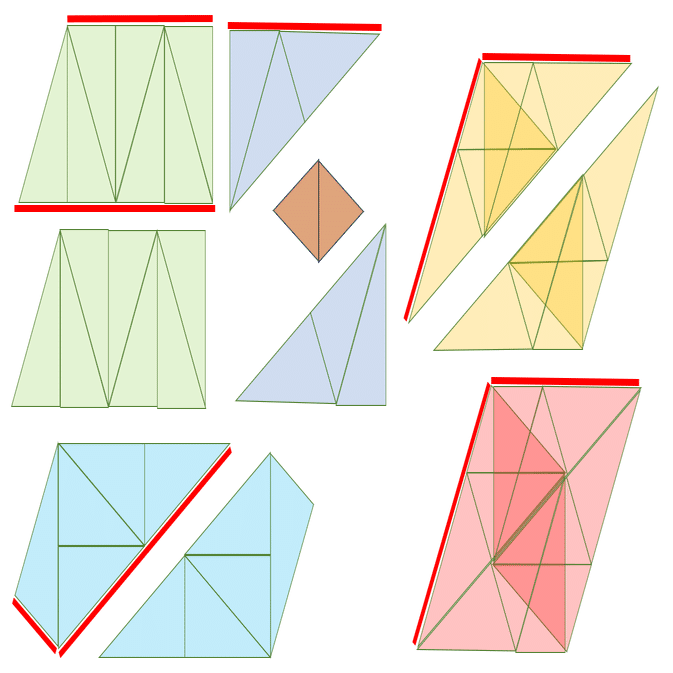 ★てる　パズル2個 1：2：√3のパズル(2)｜ラジくまる
