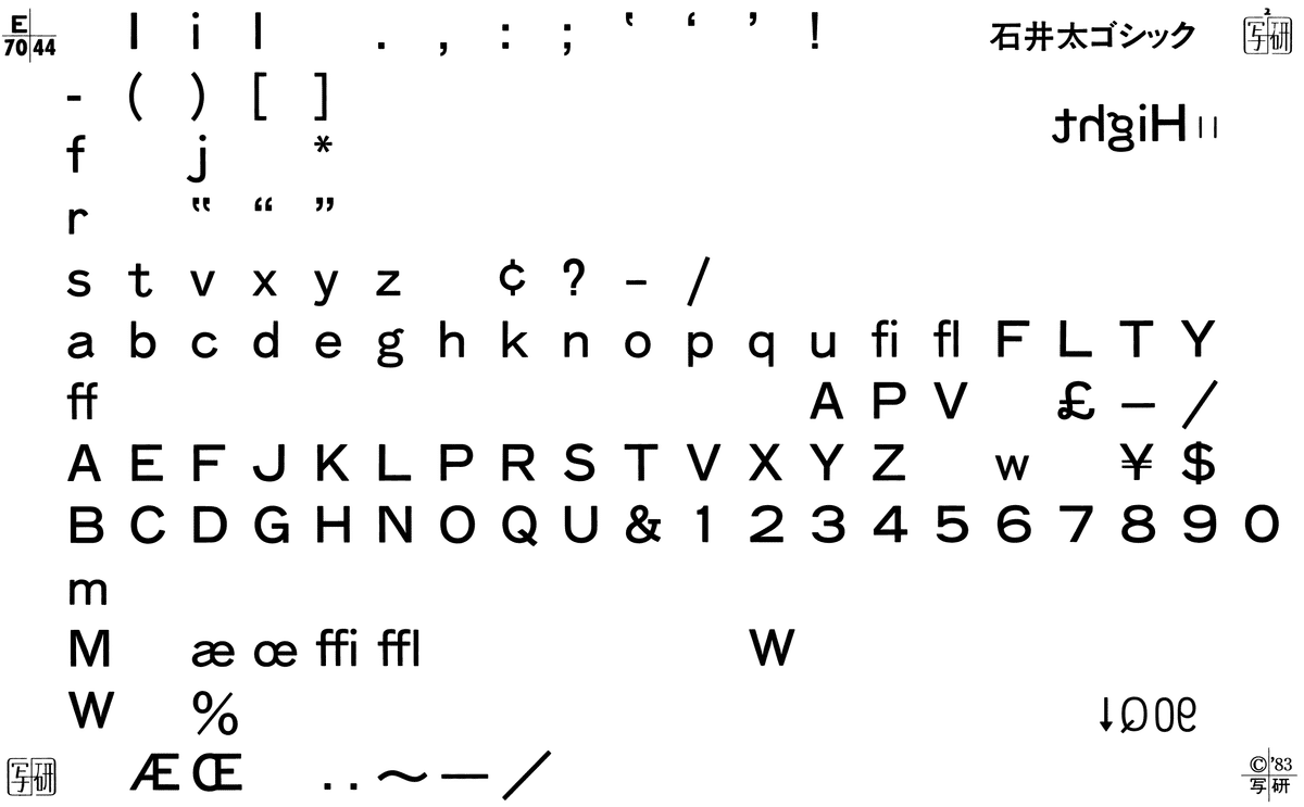 写研書体だわ マジで写研だ ~愛のあるユニークで豊かなOpenType