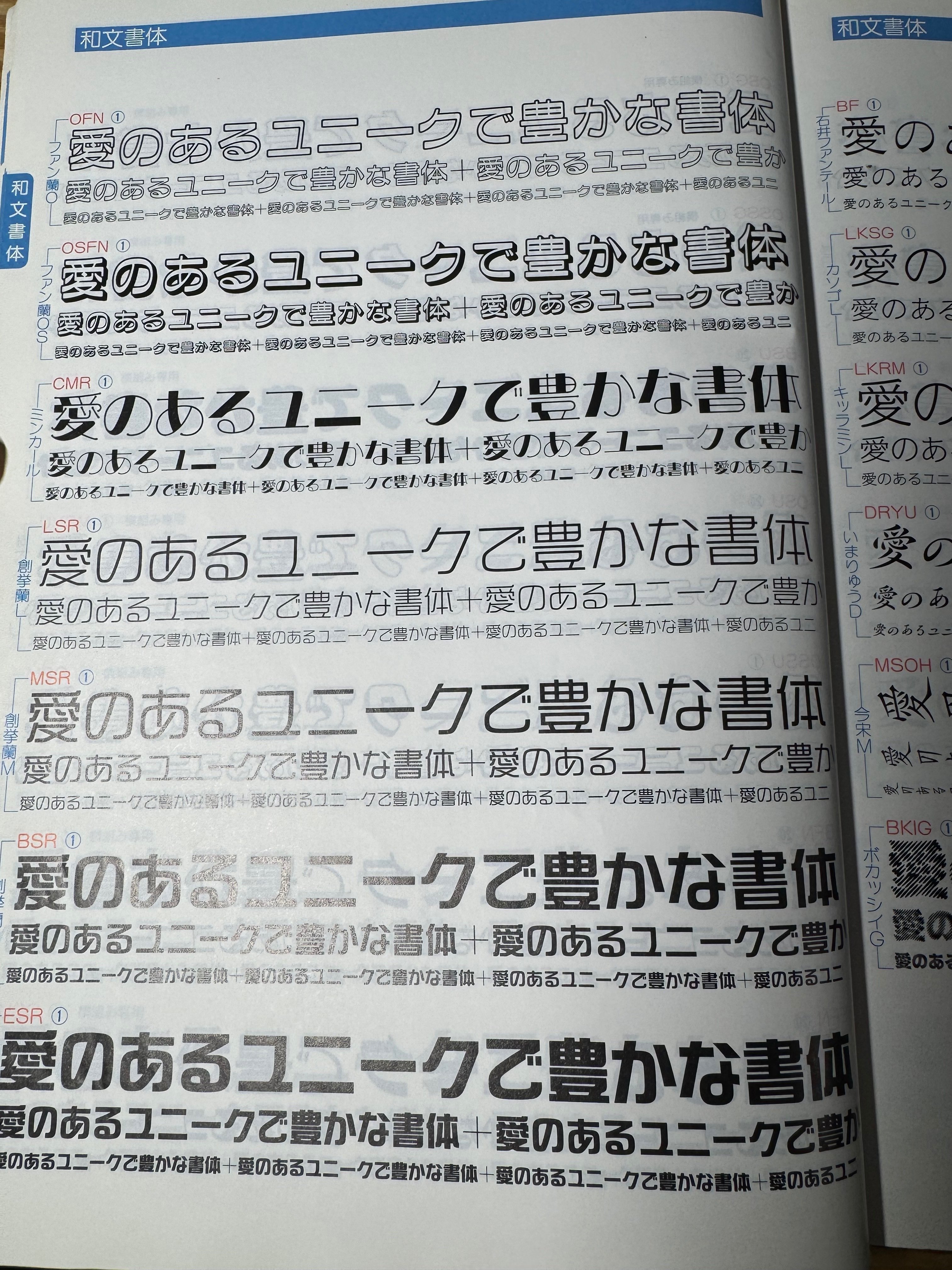 写研書体だわ マジで写研だ ~愛のあるユニークで豊かなOpenType