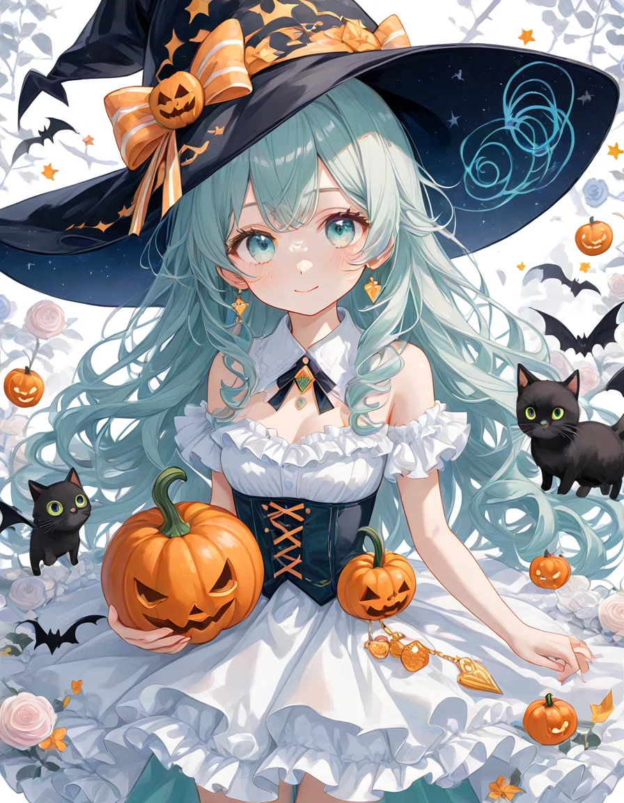 ハロウィンのkawaii魔女ちゃんたち｜月猫ゆめや