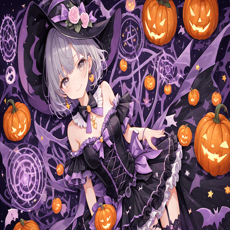 ハロウィンのkawaii魔女ちゃんたち｜月猫ゆめや