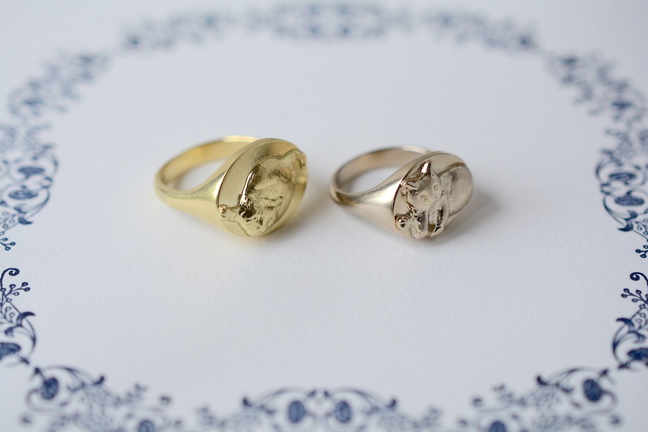 初雪ポッケ りす wedding ring 