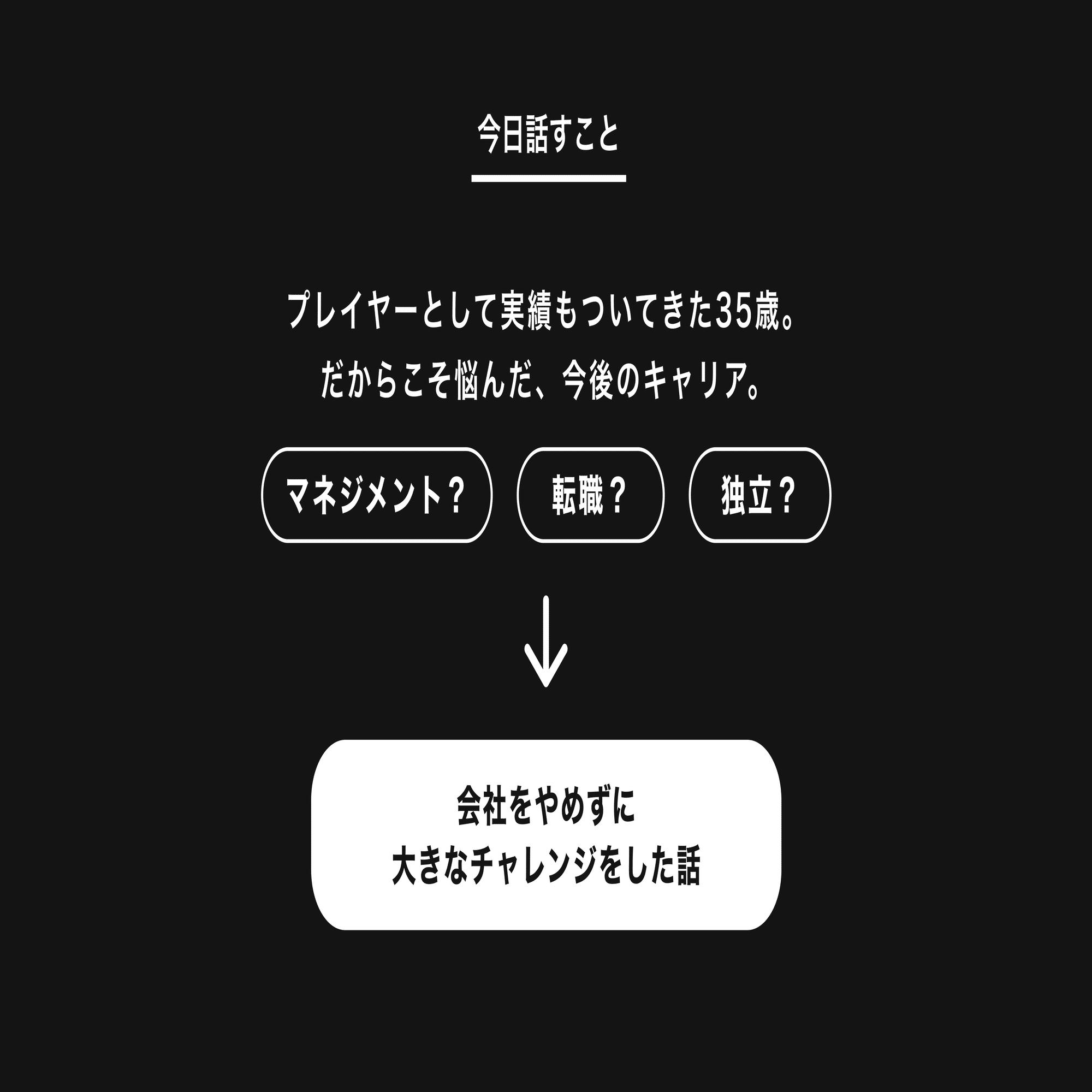 35歳の悩みと決断｜鬼石広海 / CyberAgent