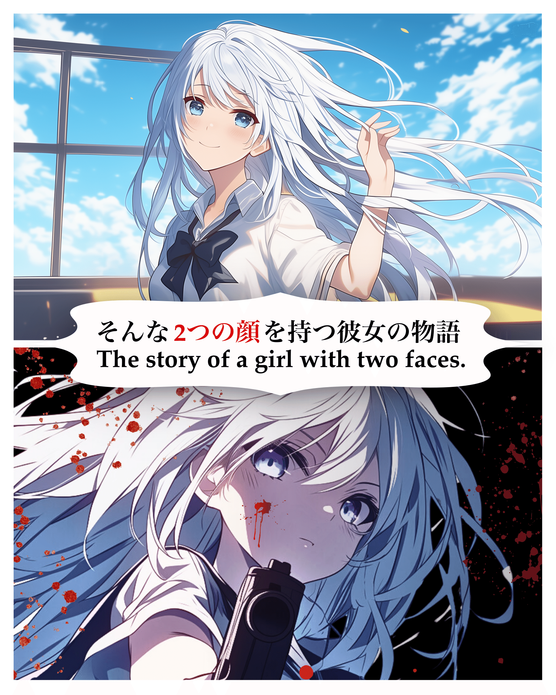 【短編マンガ】仮面JKミリア普通の学校生活を過ごす 女子高校生「ミリア」（Milia）しかし、裏の姿は”殺し屋”そんな「2つの顔」を持つ彼女の物語。