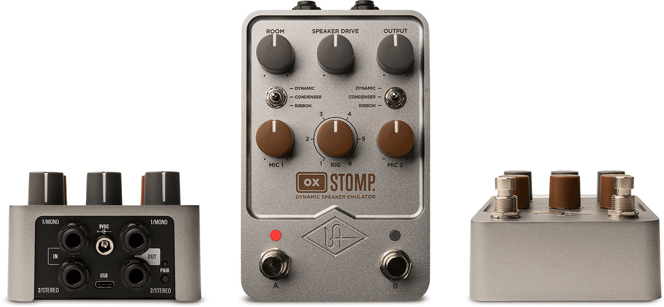 完璧にマイキングされたギタートーンを瞬時に得られる「UAFX OX Stomp 完璧にマイキングされたギタートーンを瞬時に得られる「UAFX OX Stomp