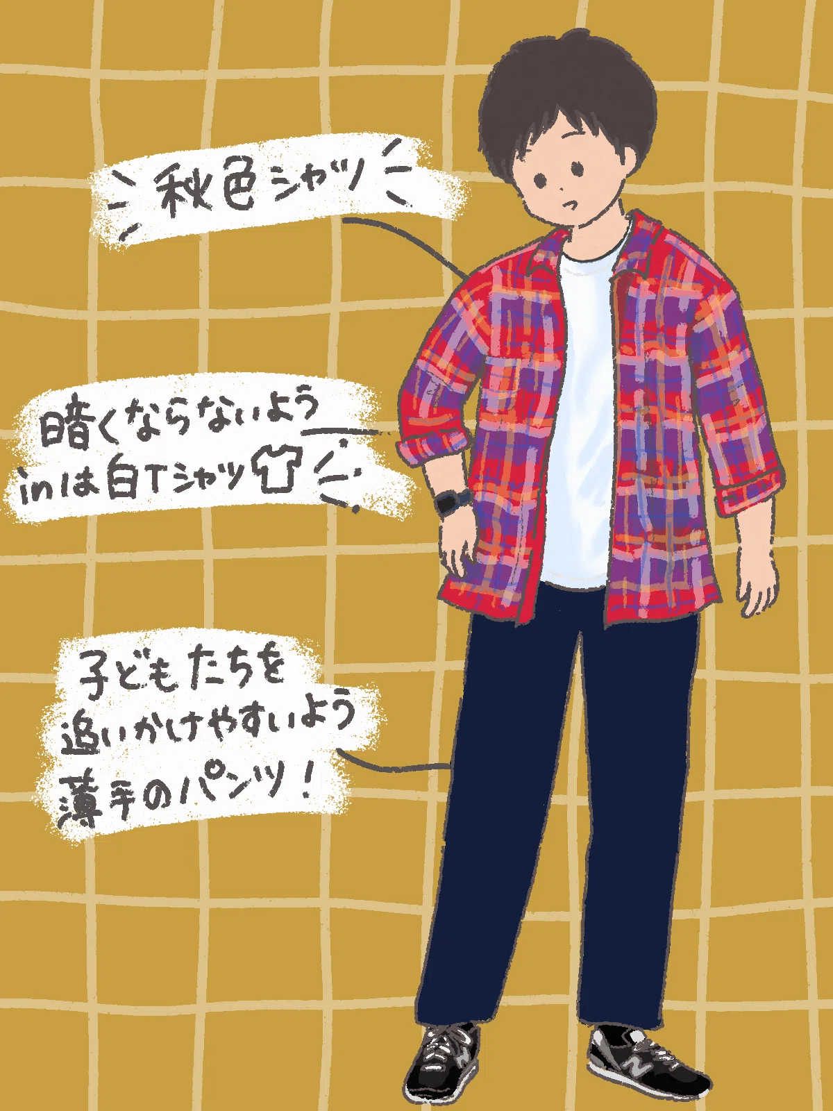 秋のファッションをイラストクイズを開催したよ…の巻｜ふくち 