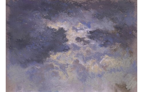 絵画】青空の中の雲