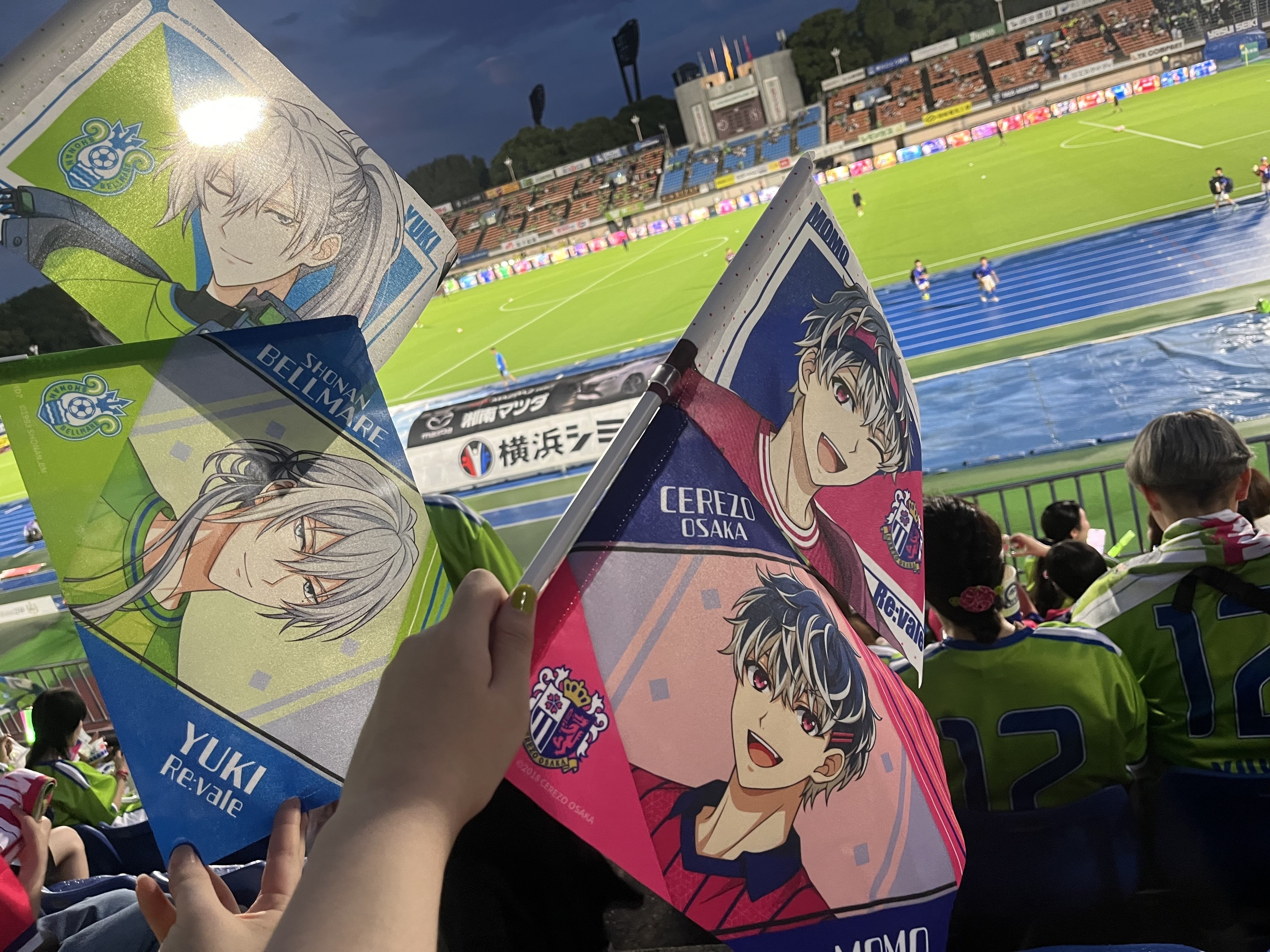 アイナナ Re:vale 千 サッカーコラボ アクスタ Tシャツ アイナナ』Re:valeがサッカーチームを応援！コラボ試合は9月30日