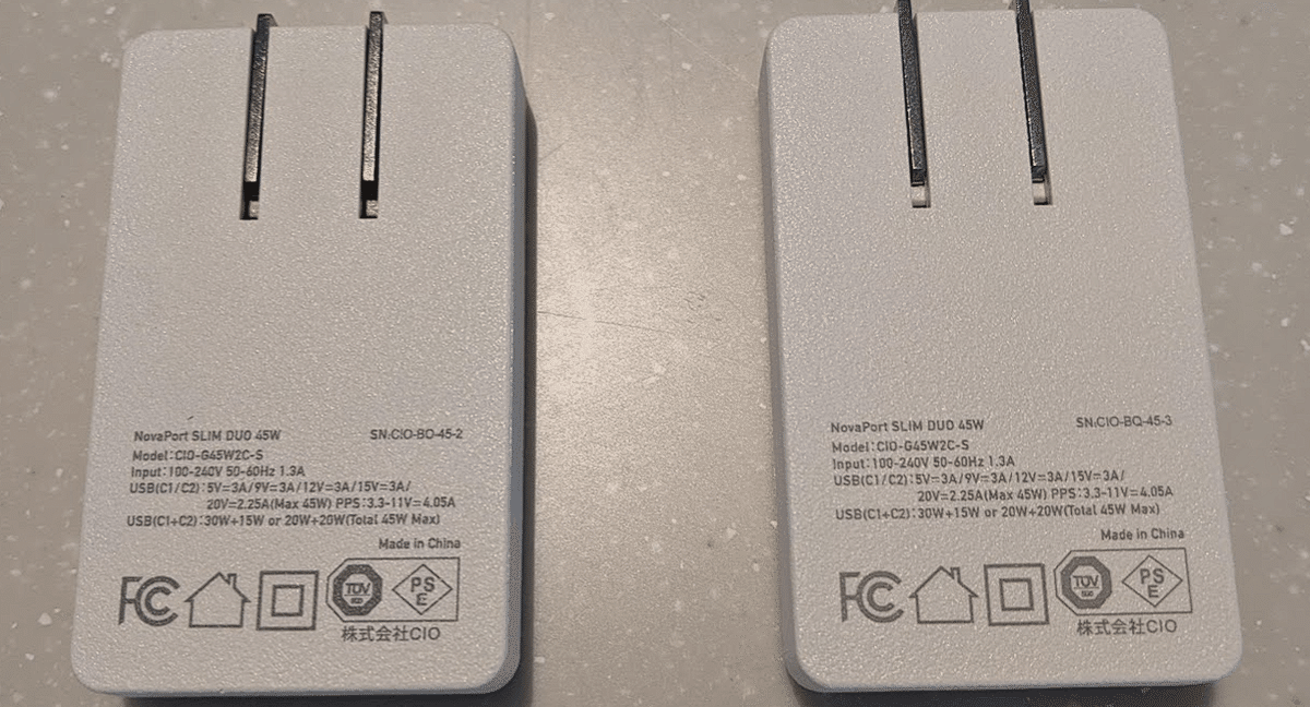 CIOの充電器が故障したので、保証期間内に返品交換対応を受けて CIOの充電器が故障したので、保証期間内に返品交換対応を受けて