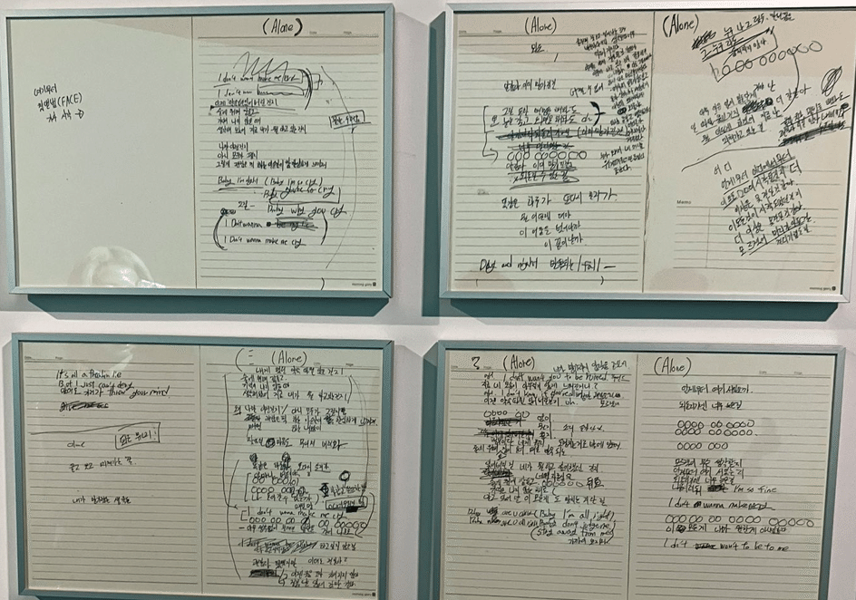 歌詞】ジミンちゃんの創作過程を追え！【手書きハングル】｜音色