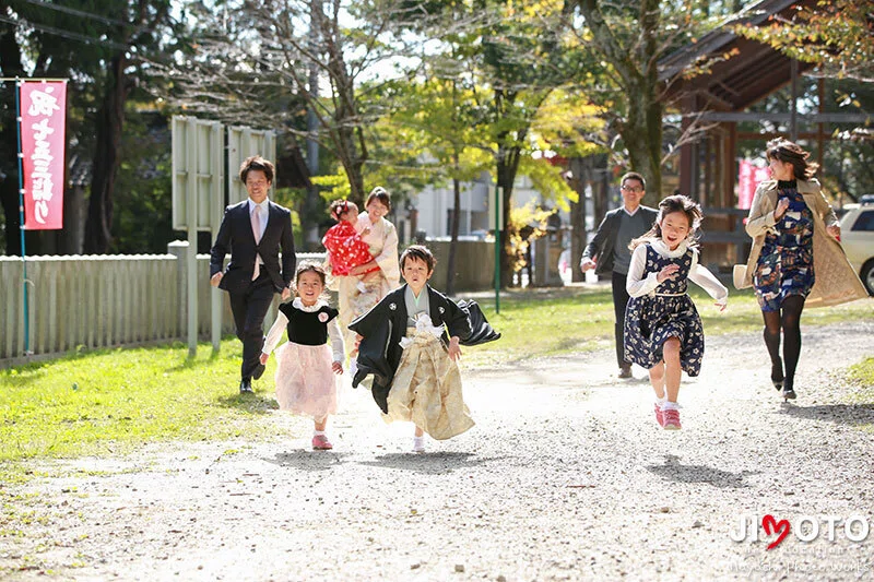 往馬大社で七五三の出張撮影