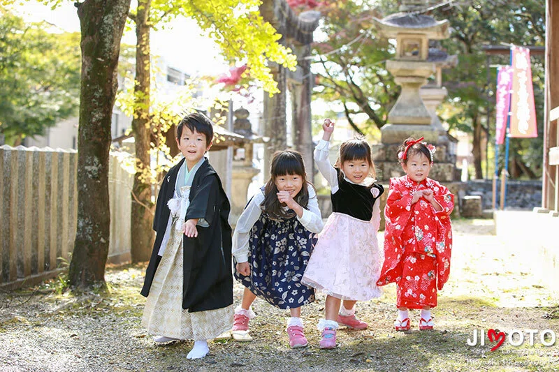 往馬大社で七五三の出張撮影