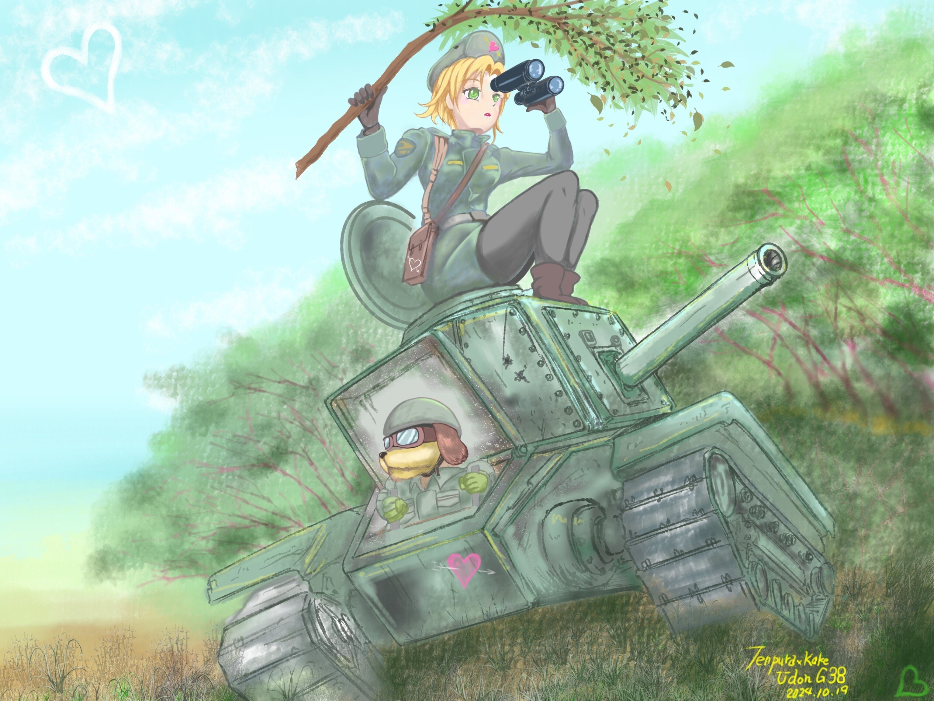 イラスト】気軽に楽しく挑戦／線画なしでイラストを描いてみたよ