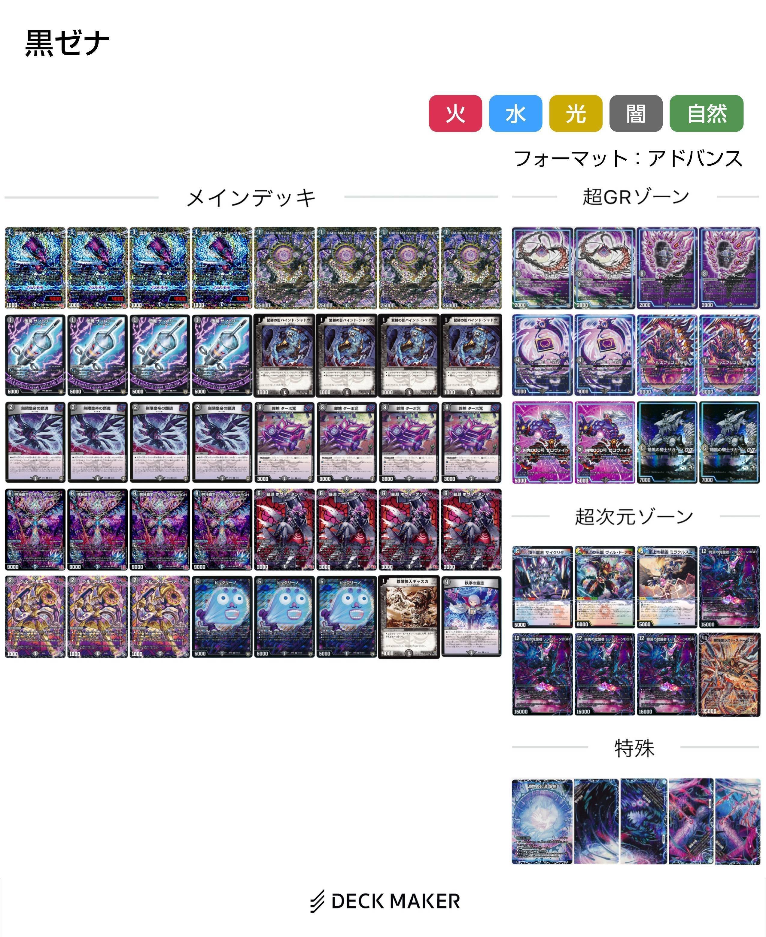 デュエルマスターズ 674『ボルベルグワンショット』デッキ