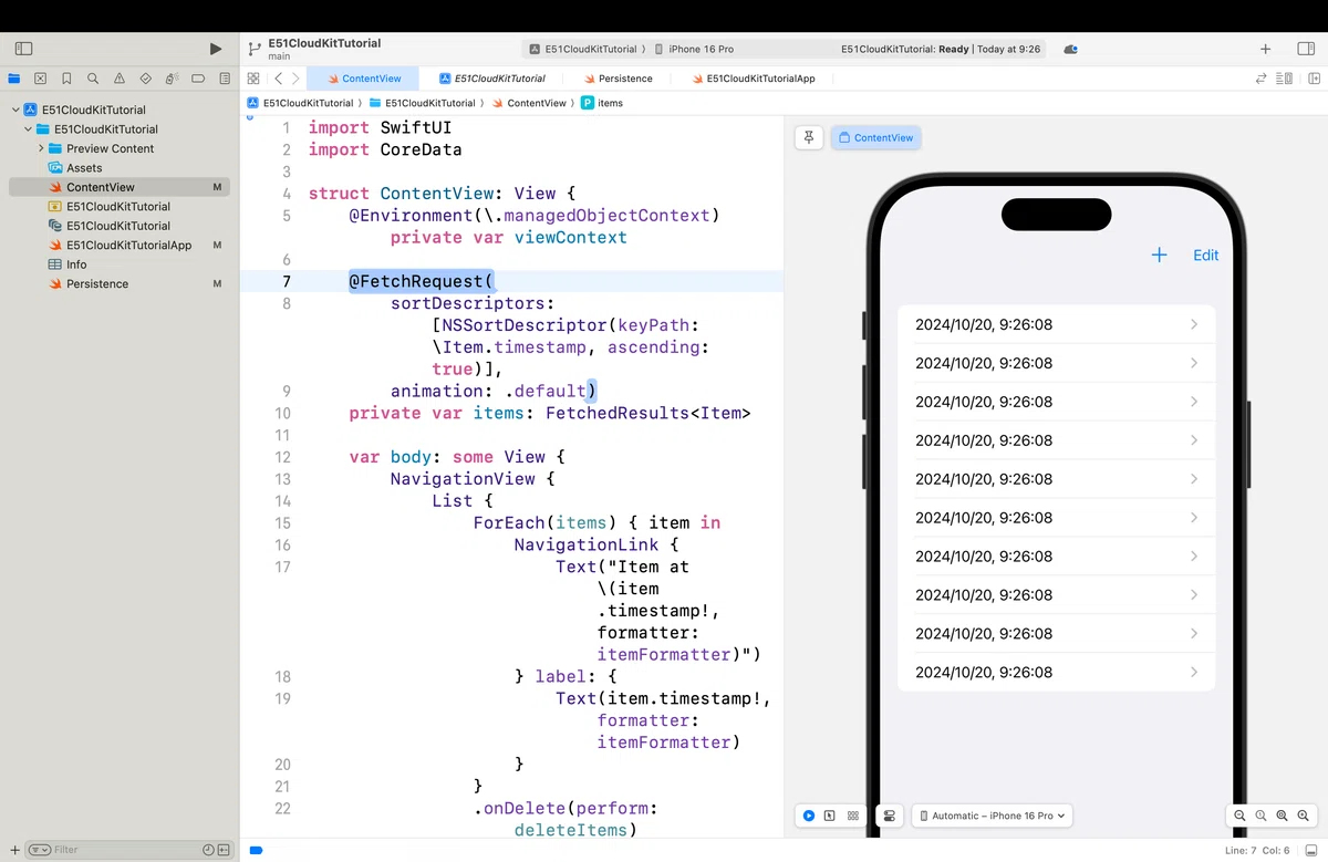 【じっくりSw1ftUI70】実践（DB）編39〜第51章 iOS 17 SwiftUI Core Data と CloudKit の ...