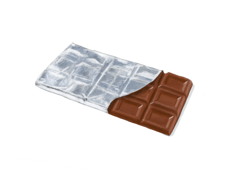 スケッチ106日目「板チョコ」｜㌰㌿