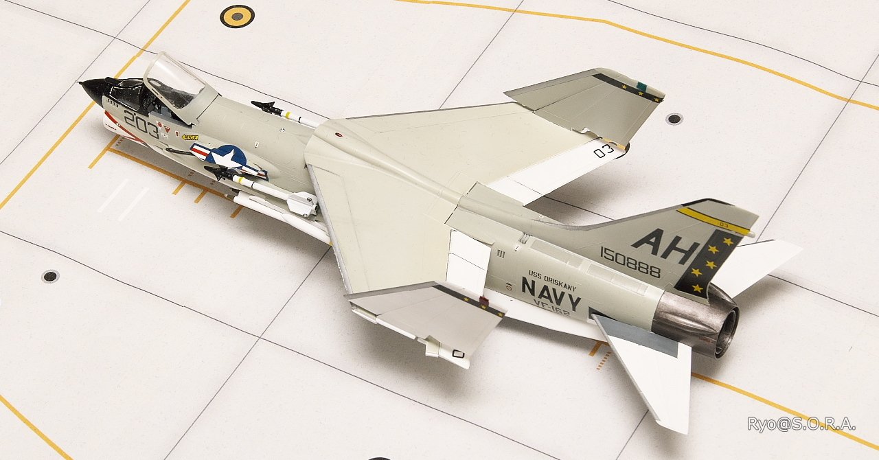 プラモデル製作記 ハセガワ 1/72 F-8E クルーセイダー｜Ryo@S.O.R.A.