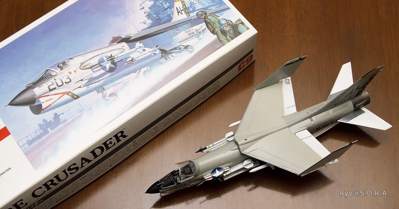 プラモデル製作記 ハセガワ 1/72 F-8E クルーセイダー｜Ryo@S.O.R.A.