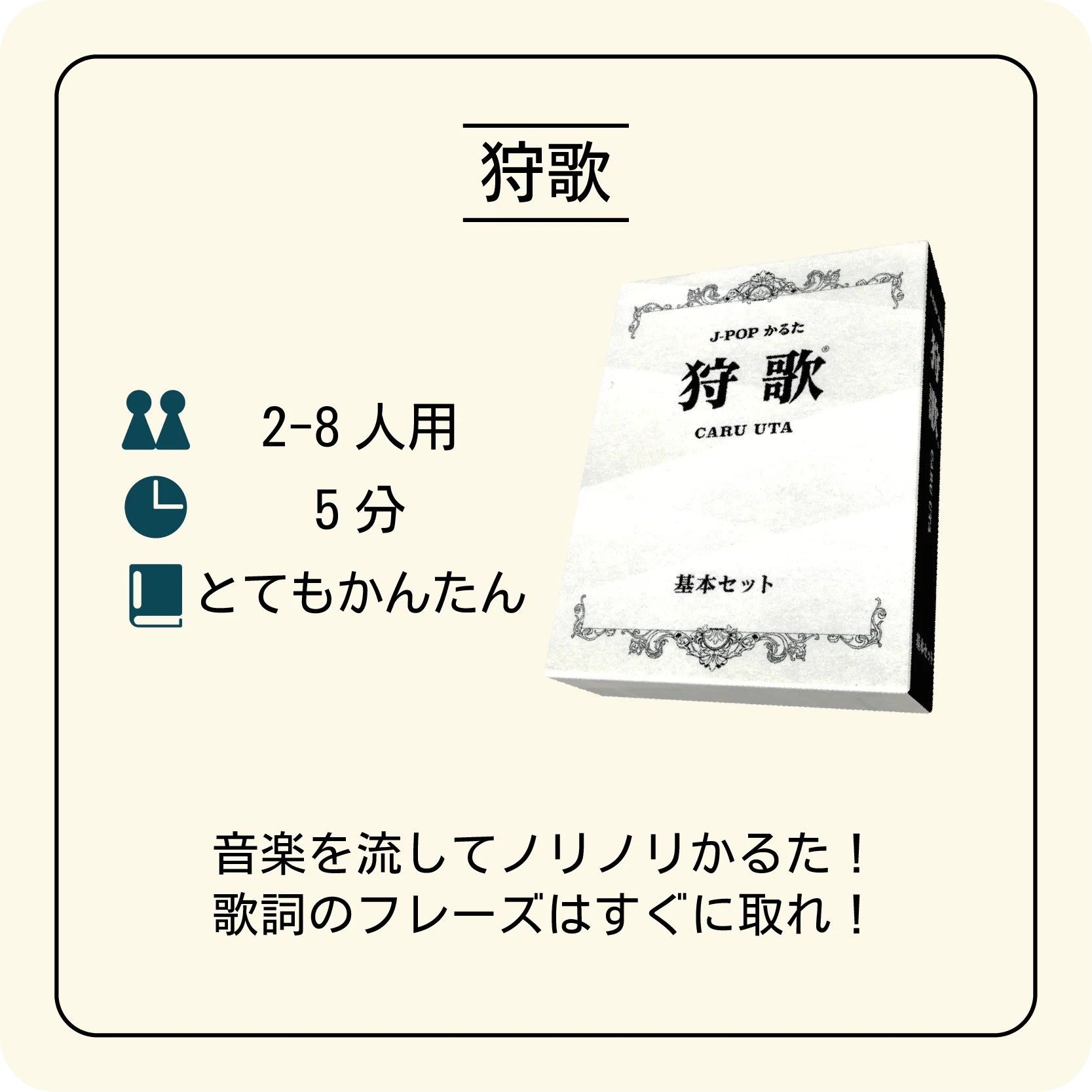 ボードゲーム紹介】わかりやすいルール説明『狩歌』のスライド解説 