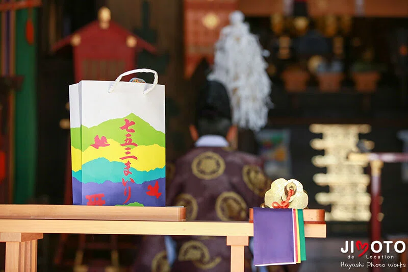 都留弥神社で七五三出張撮影