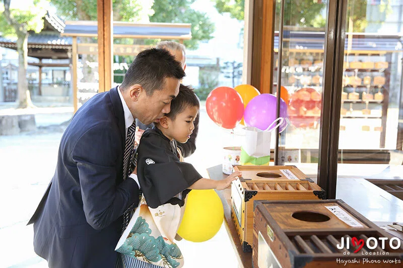 都留弥神社で七五三出張撮影