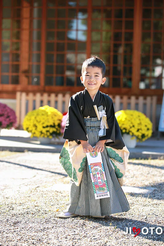 都留弥神社で七五三出張撮影