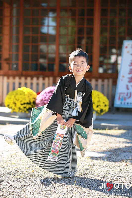 都留弥神社で七五三出張撮影