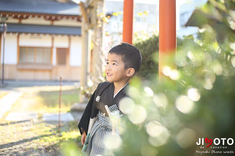 都留弥神社で七五三出張撮影
