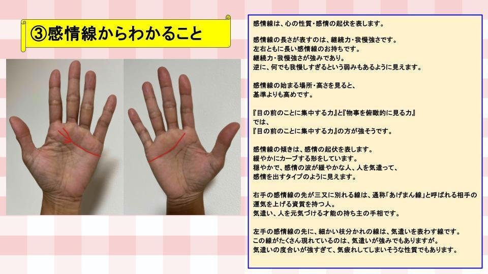 専用ページとなります。手相鑑定書 手相鑑定書（有料）のサンプル紹介③｜東赳弘(ひがしたけひろ)／東志醒